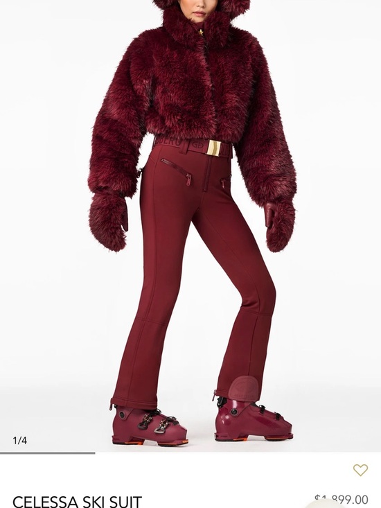 Goldbergh Celessa Burgundy Ski Suit Size 8-12